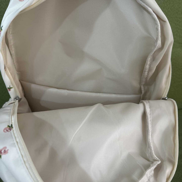 Floral Print Canvas Backpack Kalsten
