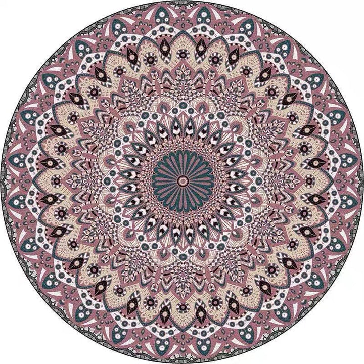 Mandala Patterned Area Rug Kalsten