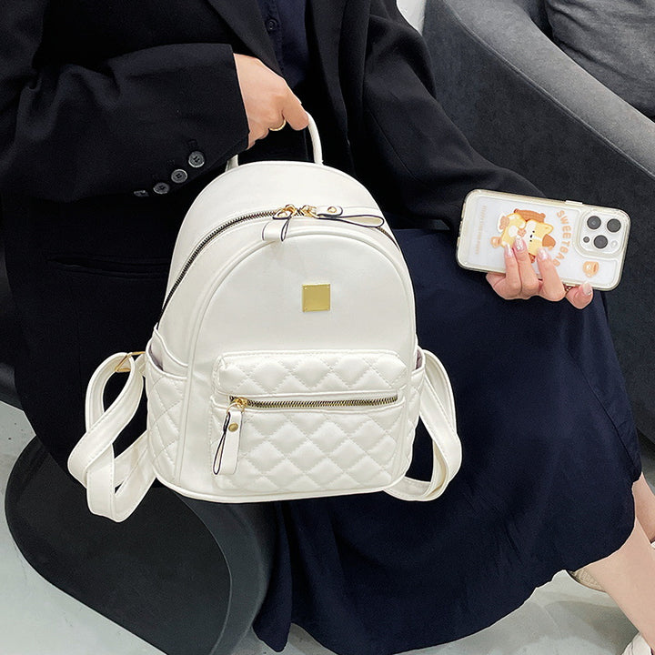 Quilted Leather Mini Backpack Kalsten