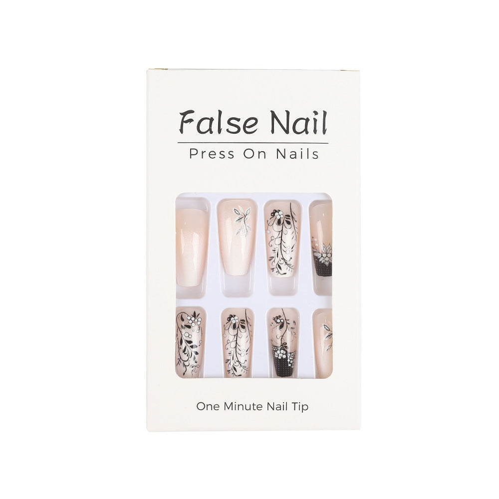 Artificial nails with elegant floral design Kalsten