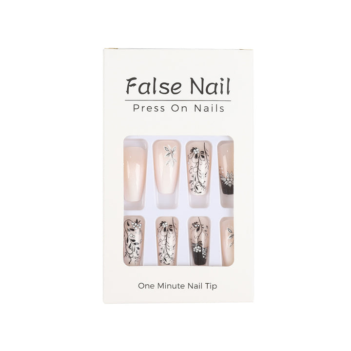 Artificial nails with elegant floral design Kalsten