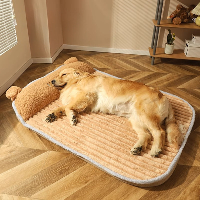 Cozy Textured Pet Sleeping Mat Dog Bed