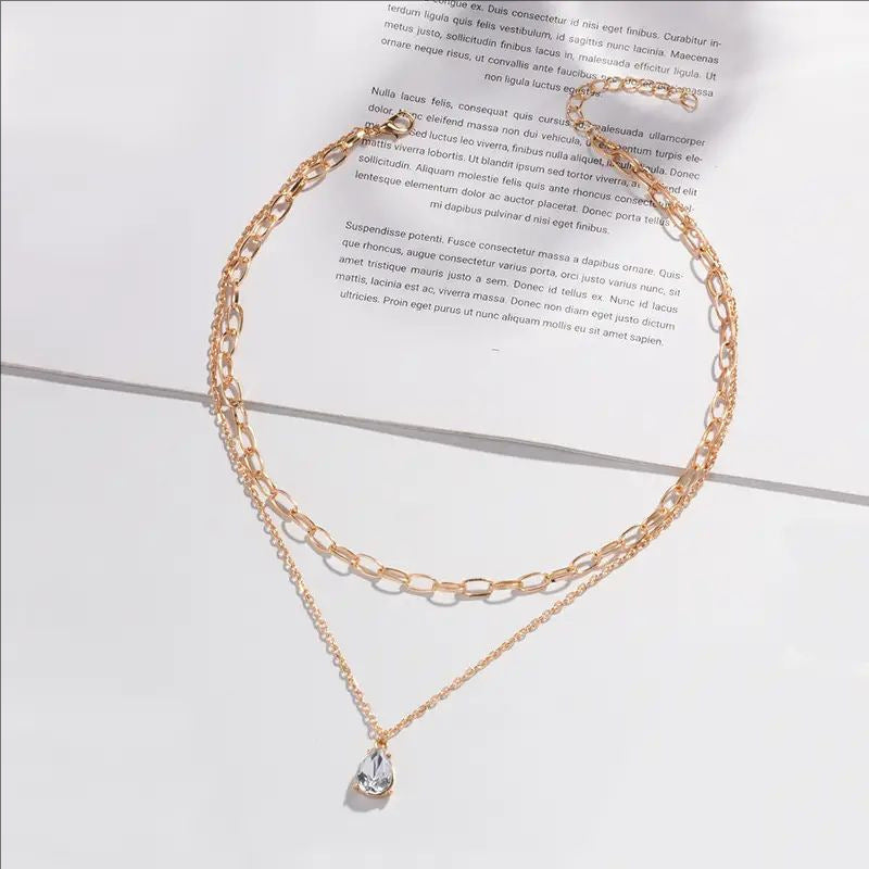 Layered Link Chain Necklace Kalsten