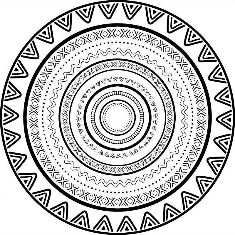 Intricate Mandala Design Area Mat Kalsten