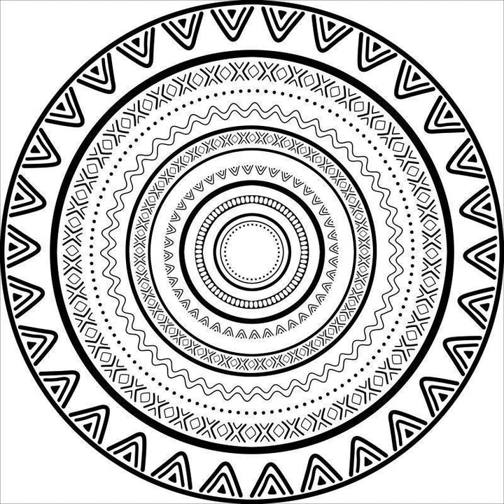 Intricate Mandala Design Area Mat Kalsten