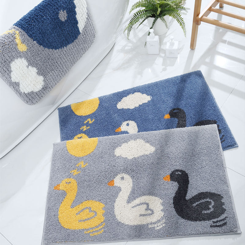 Playful Cat Shaped Bath Mat for Bathroom