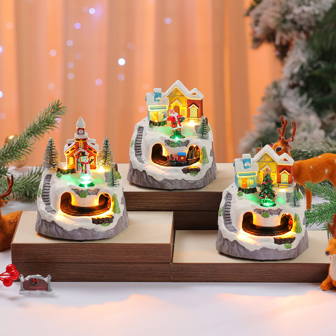 Decorative Light-Up Christmas Village Display Kalsten