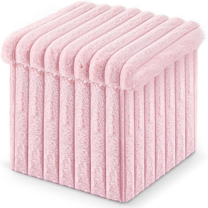 Plush Rectangular Storage Ottoman Kalsten