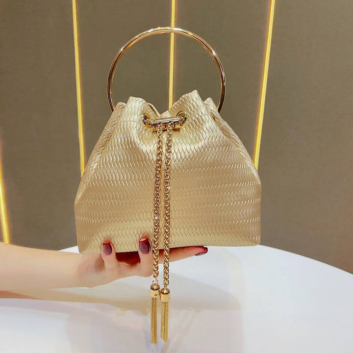 Decorative Ring-Handled Evening Bag