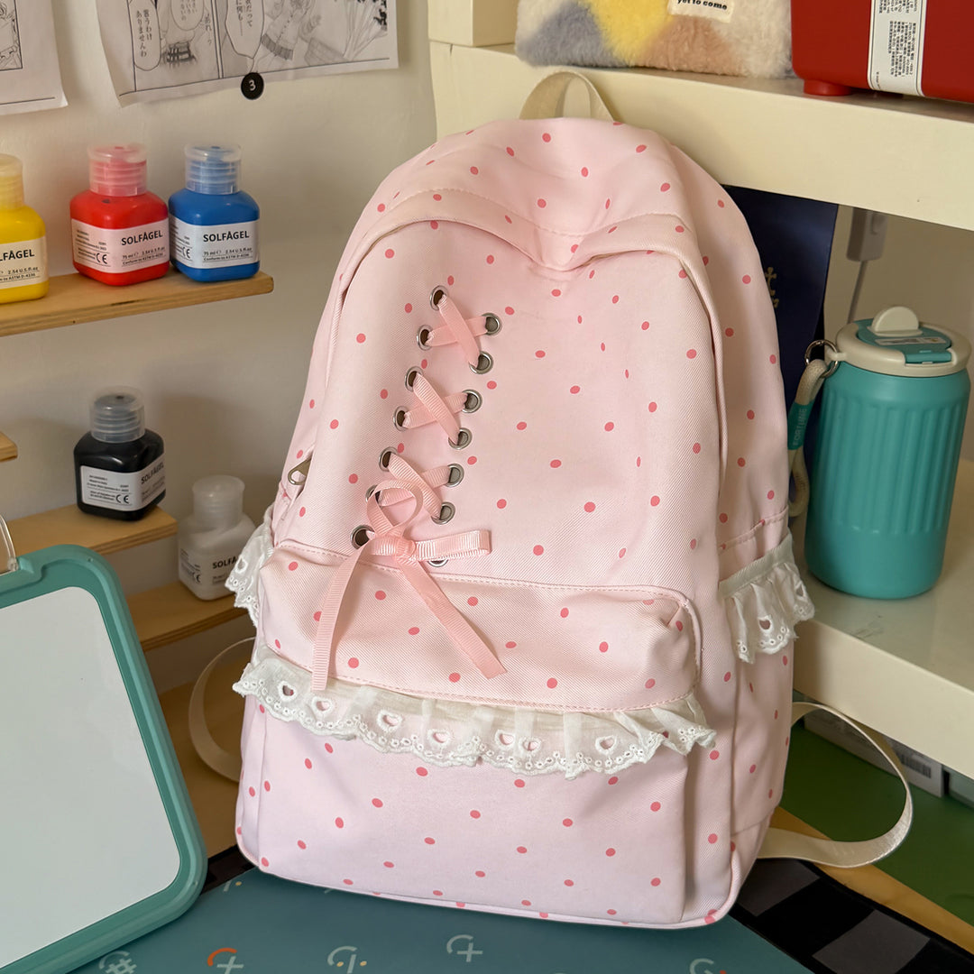 Stylish Lace-Up Backpack Kalsten