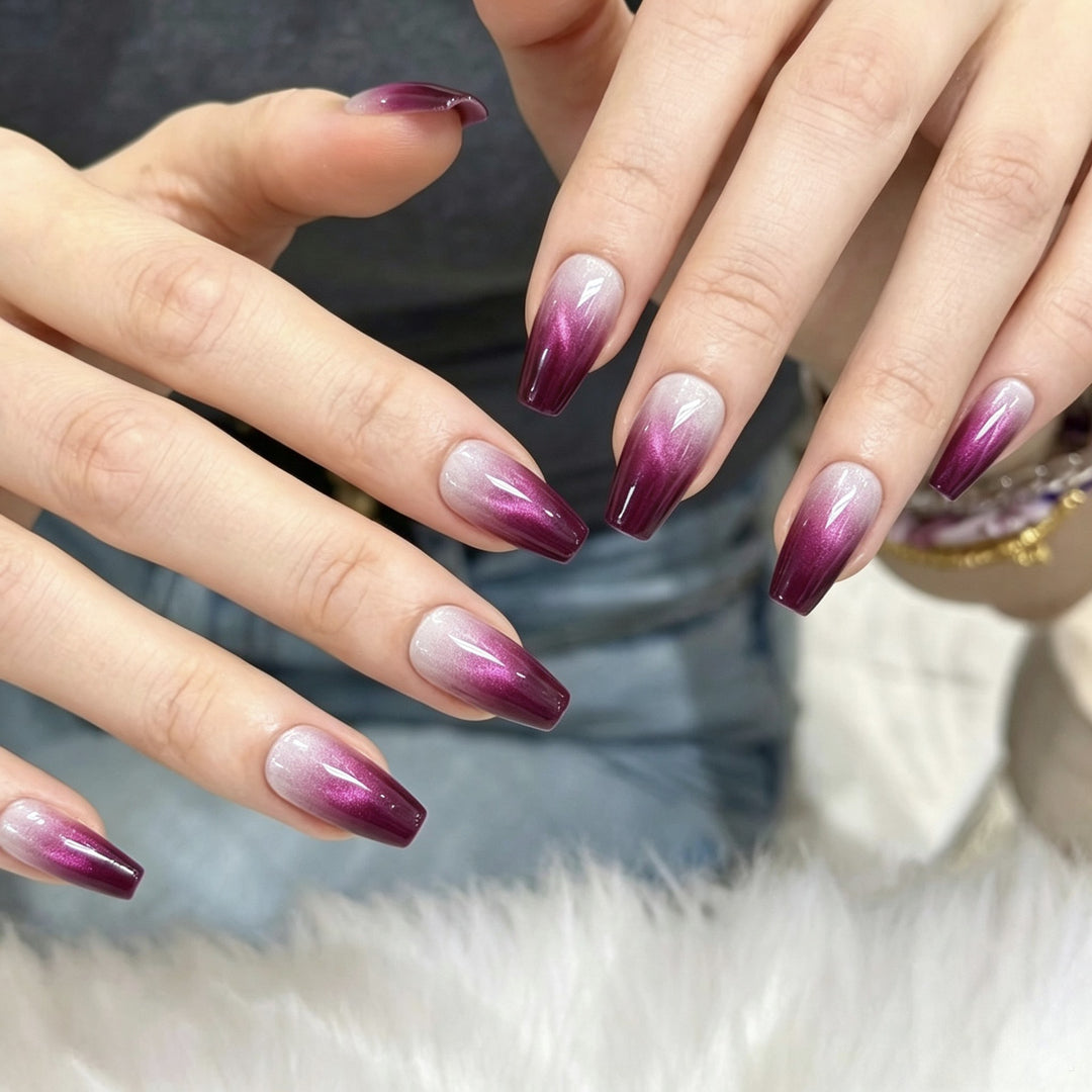 Ombre Gradient Press-On Nails Set
