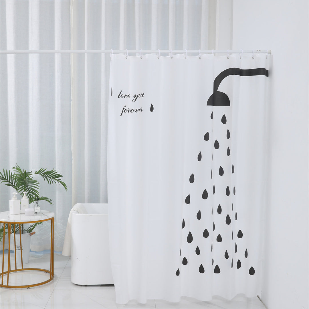 Inspirational Water Drop Shower Curtain Kalsten