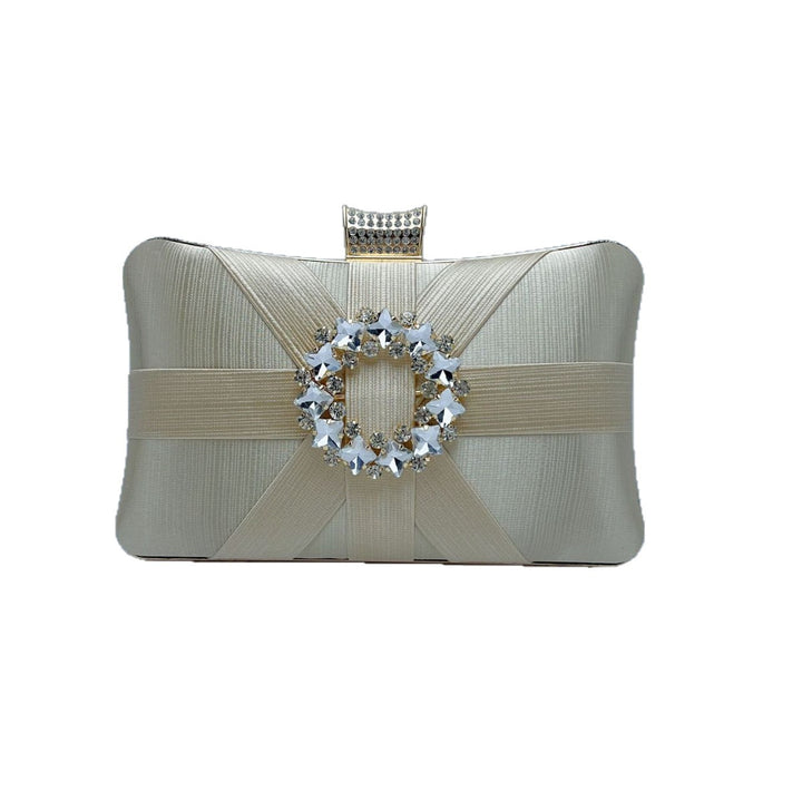 Decorative Satin Evening Clutch
