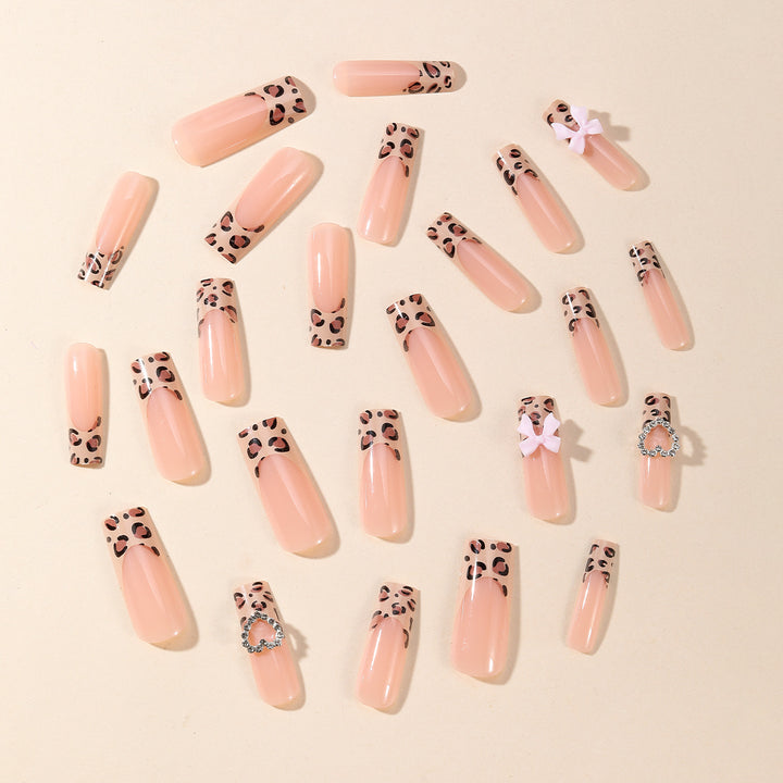 Leopard Print Acrylic Nail Art Extensions Kalsten