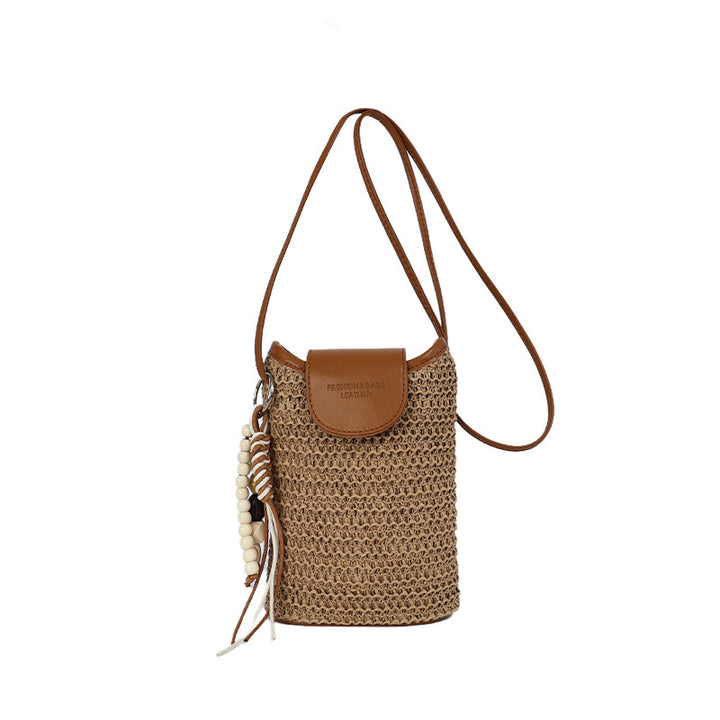 Straw Weave Crossbody Bag