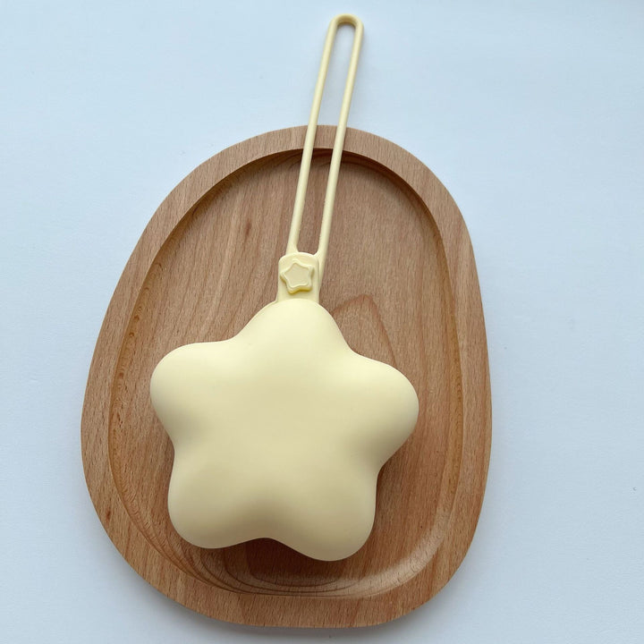 Silicone Star Teether with Safety Strap and Quick‑Release Clip