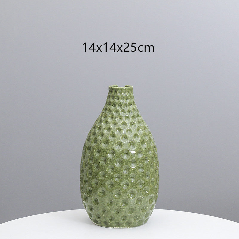 Textured Ceramic Decorative Vase Kalsten
