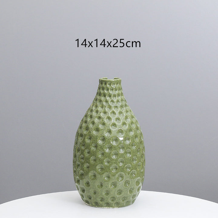 Textured Ceramic Decorative Vase Kalsten