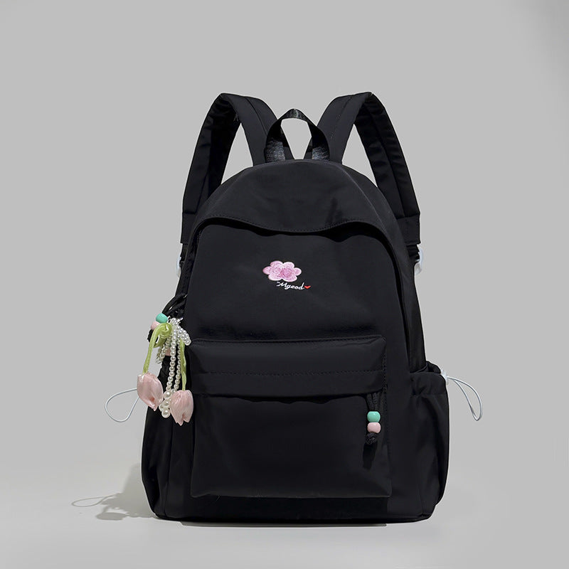 Elegant Floral Embellished Backpack Kalsten