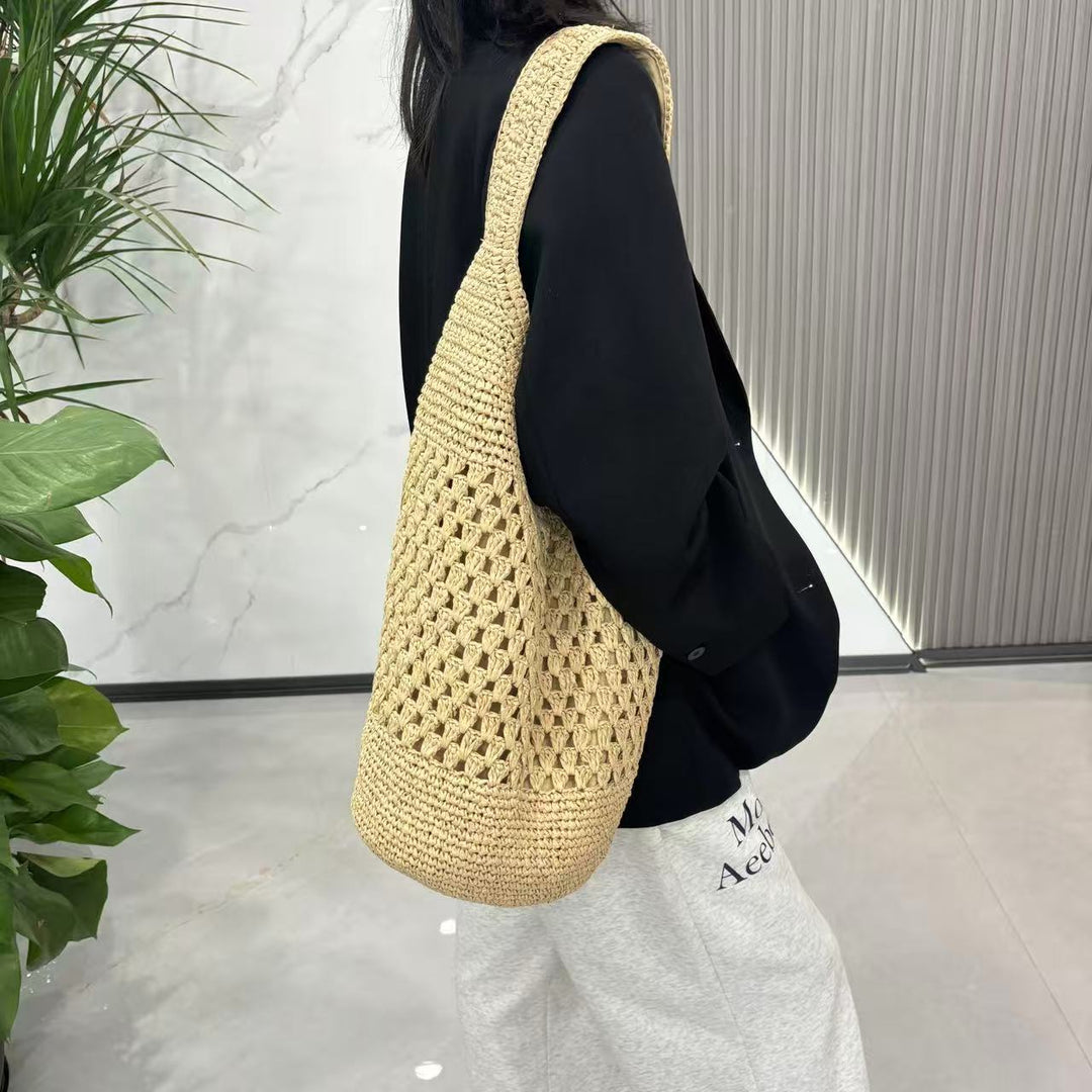 Hand-knotted structure shopping bag Kalsten