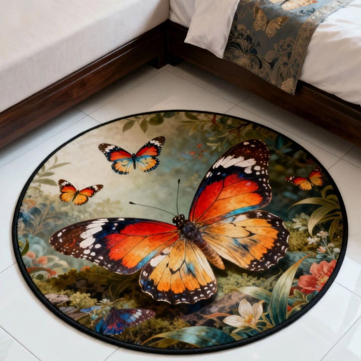 Animal-Themed Round Area Rug