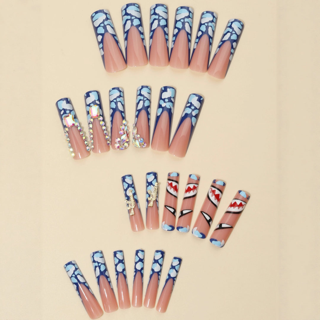 Decorative 3D Press-On Nail Set