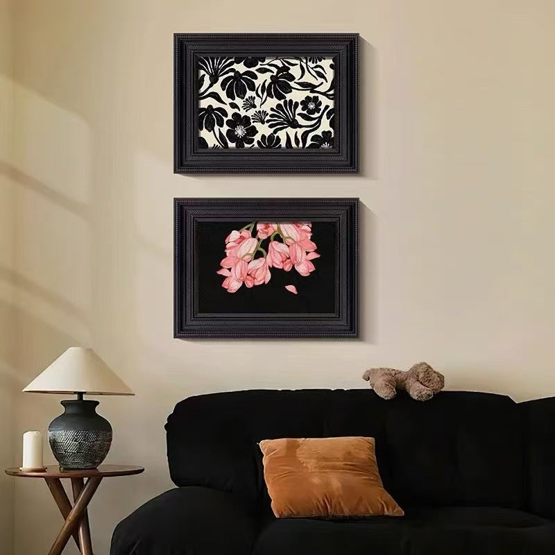 Floral framed artwork