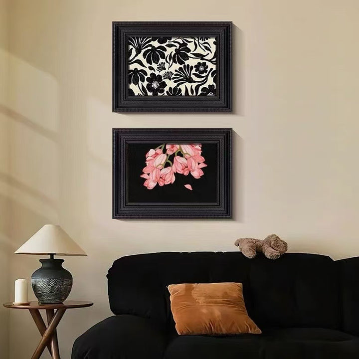 Floral framed artwork