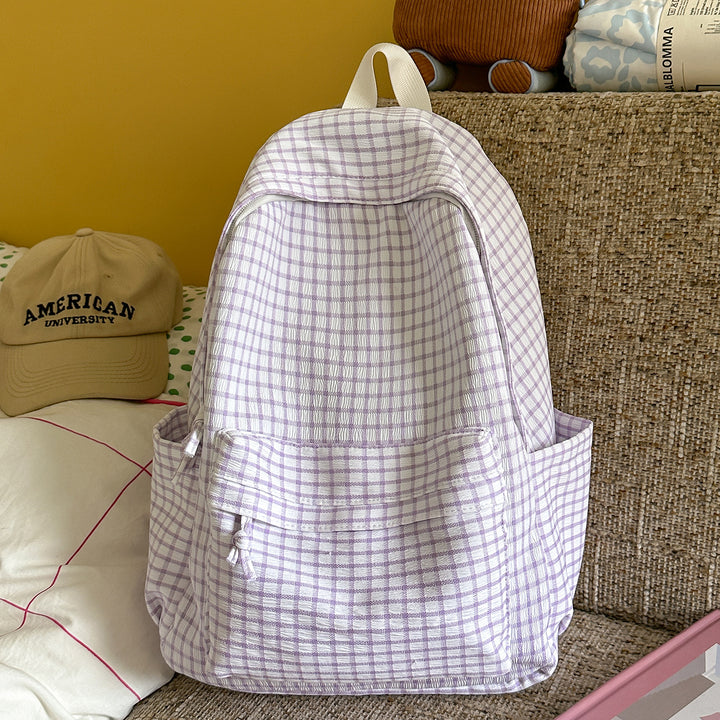 Textured Patterned Casual Backpack Kalsten
