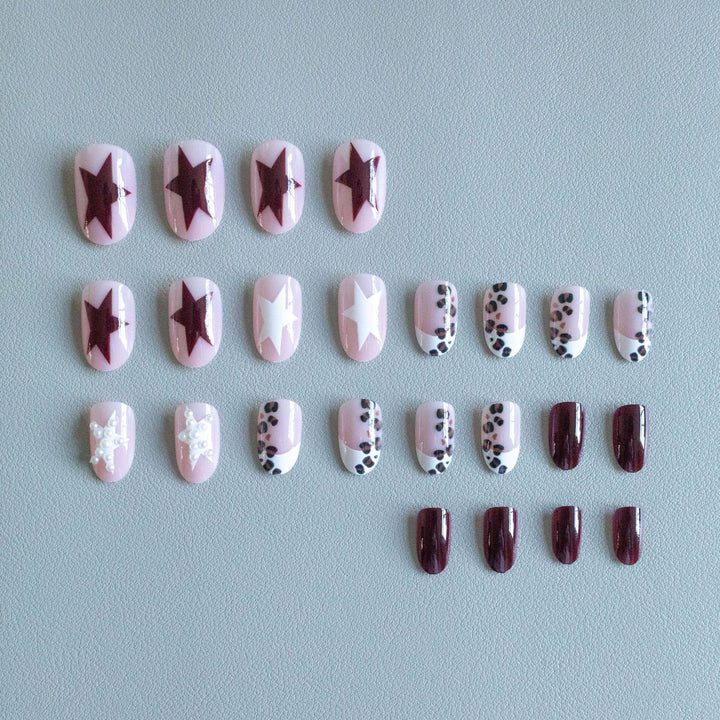 Artistic Animal Print Acrylic Nail Art Set