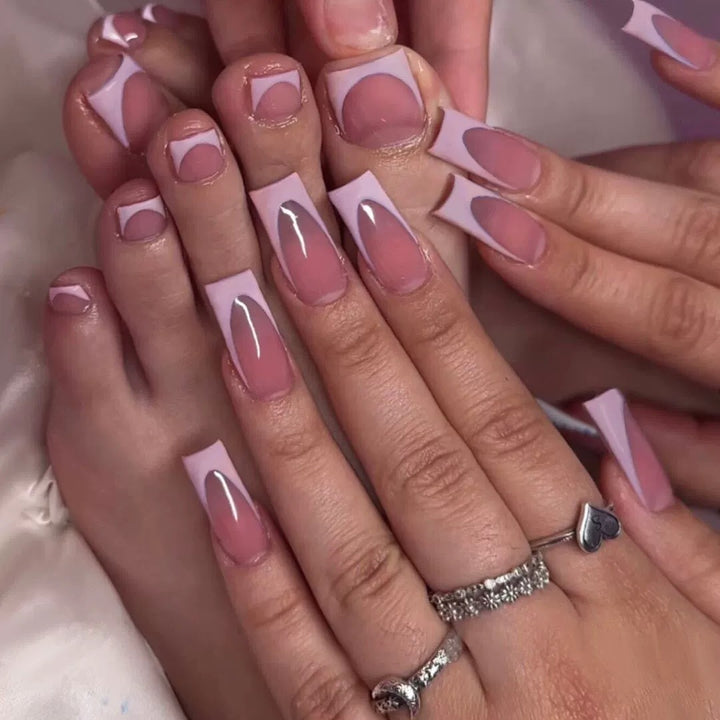 Stylish Press-On Nail Tips with Modern Design Kalsten