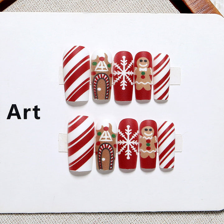Creative nail art set with festive Christmas design Kalsten
