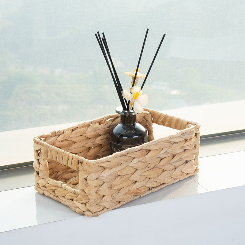 Versatile Rectangular Woven Storage Basket Kalsten