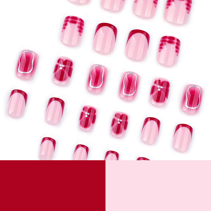 Artful nail art with gradient and glitter Kalsten