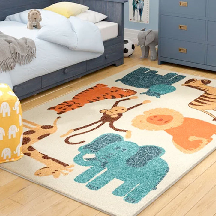 Cute Bunny-Themed Decorative Area Rug