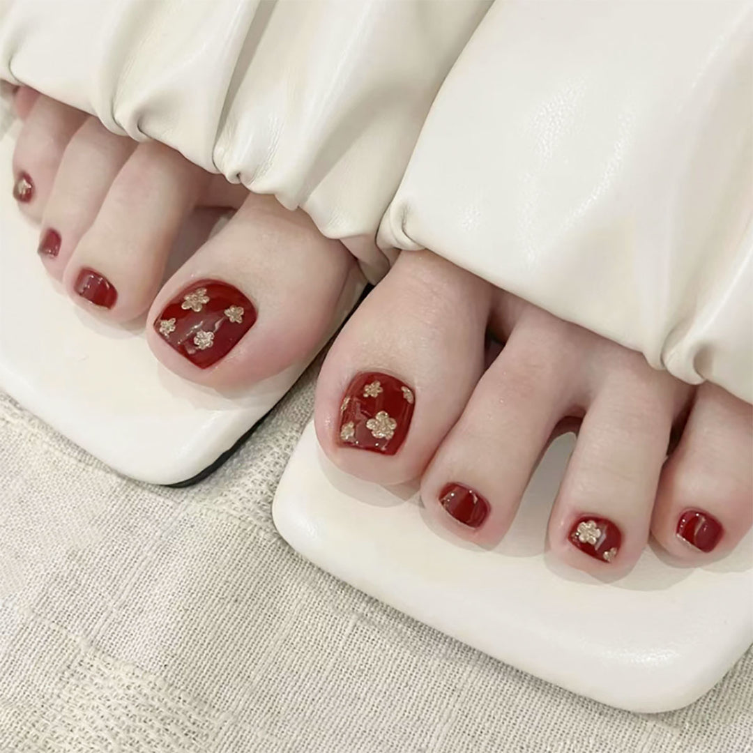 Decorative Floral Pedicure