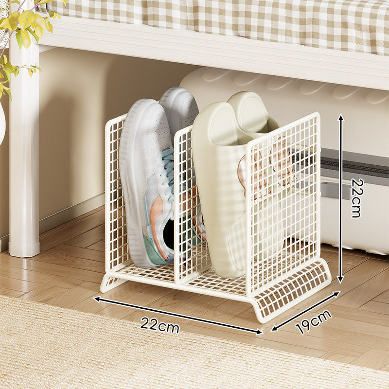 Vertical Mesh Divider Shoe Rack for Compact Under-Bed and Entryway Storage