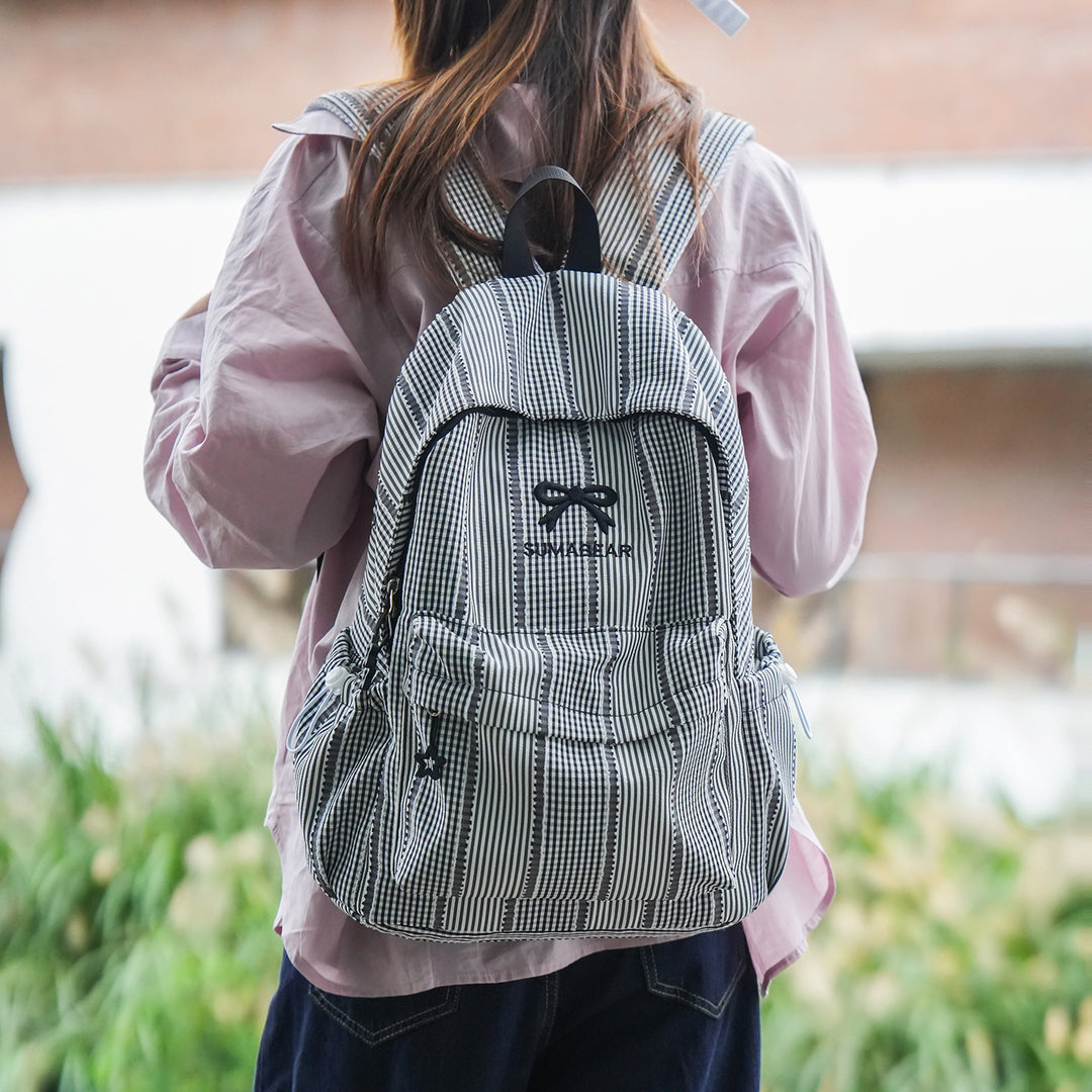 Casual Striped Backpack Kalsten