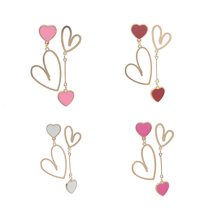 Heart-Shaped Dangle Earrings Kalsten