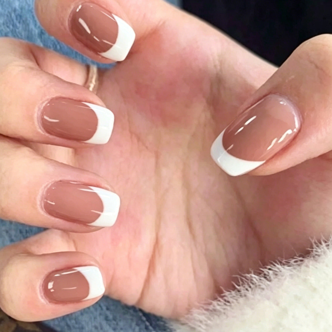 Chic French Tip Nail Enhancements Kalsten