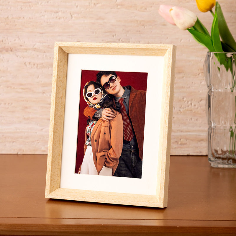 Elegant Natural Wood Photo Frame