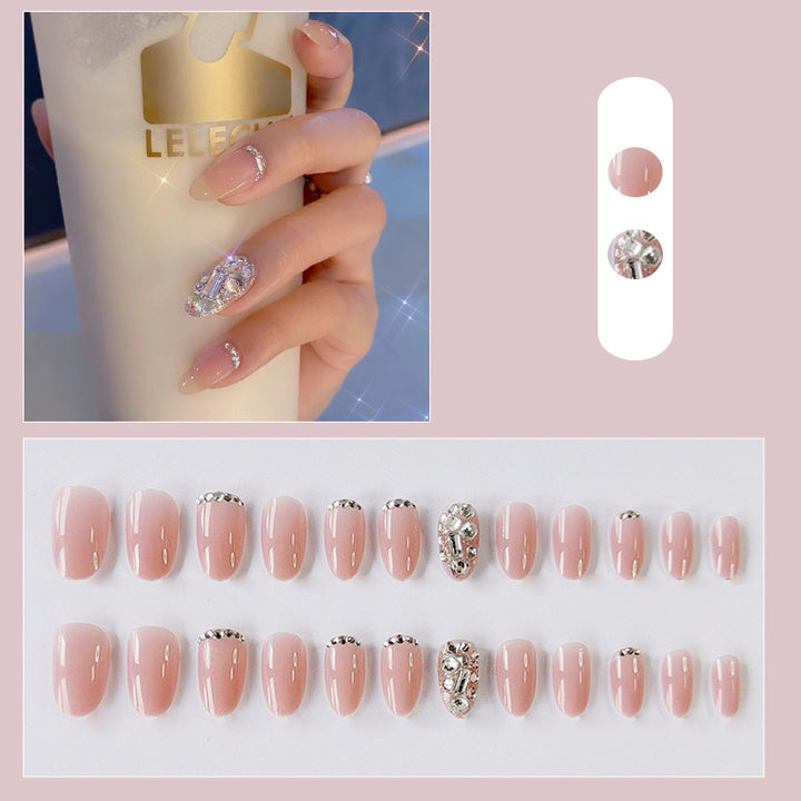Artificial nails with elegant bow motifs Kalsten