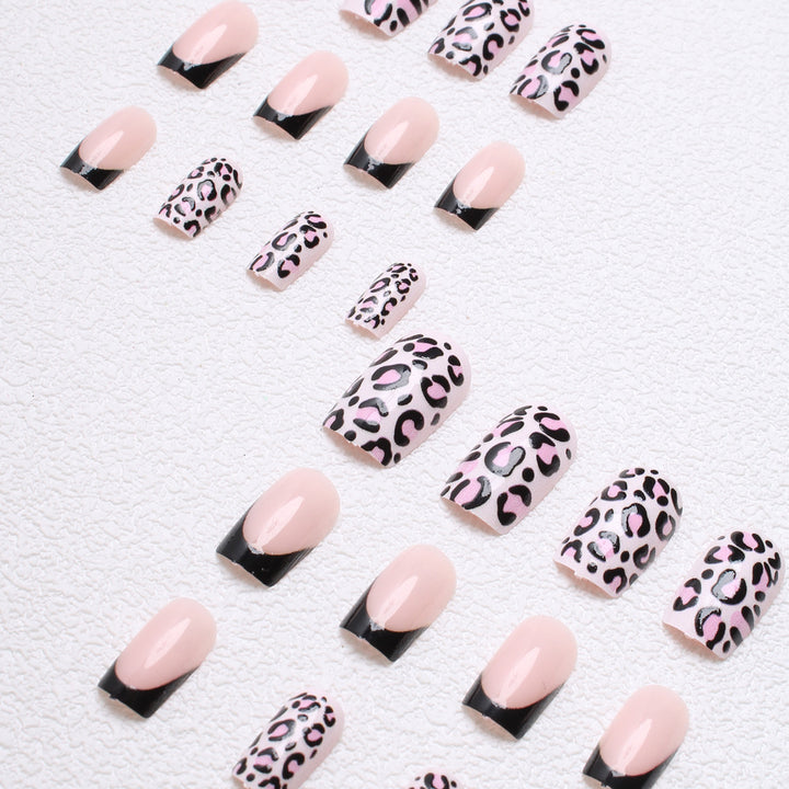 Trendy Animal Print Press-On Nails Kalsten