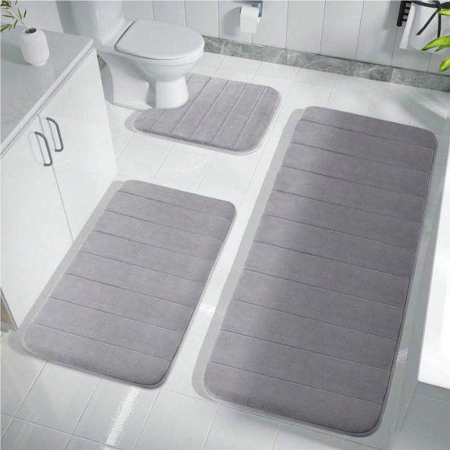 Non-Slip Bathroom Mat Set