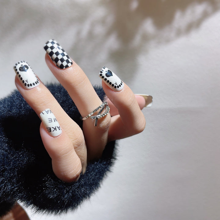 Playful Graphic Press-On Nail Set
