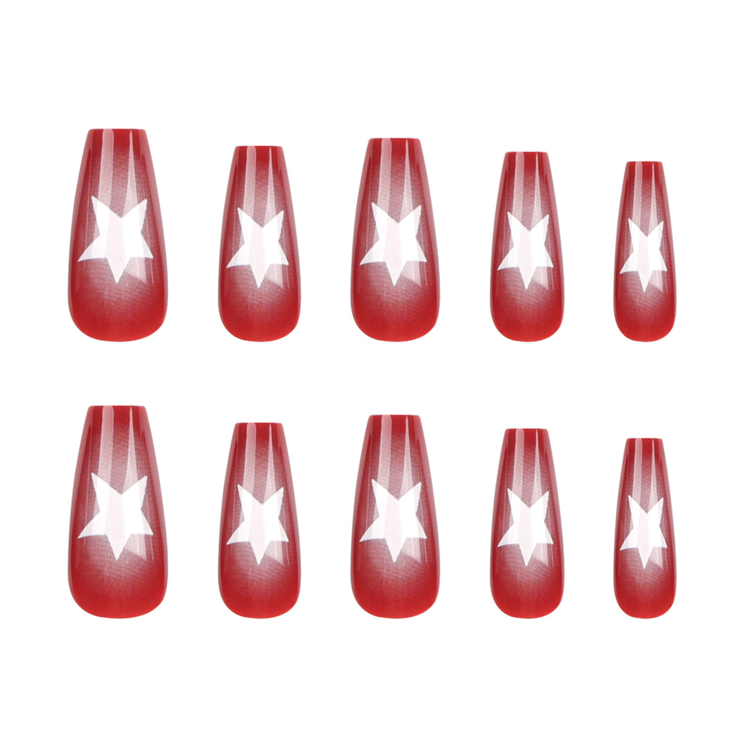 Artful Nail Art with Star Pattern Kalsten