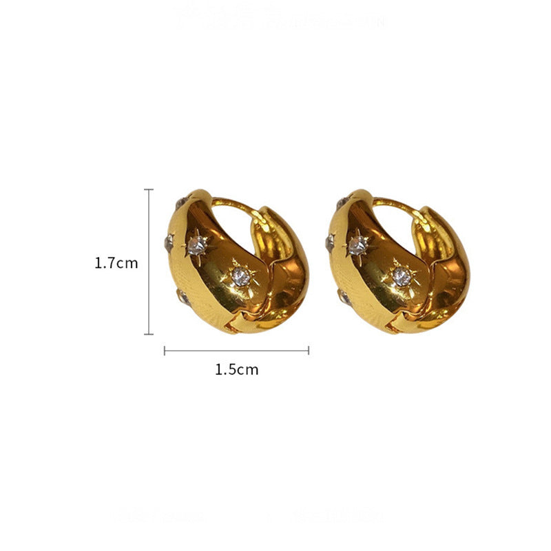 Fashionable earrings with floral design Kalsten