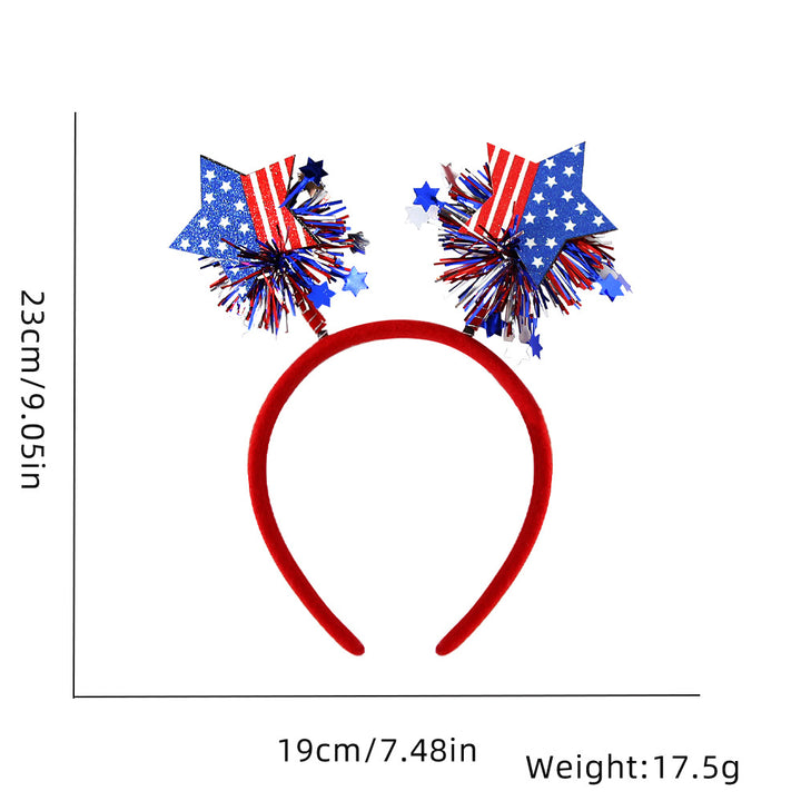 Unisex nan festive party headband with pompom and star island Kalsten
