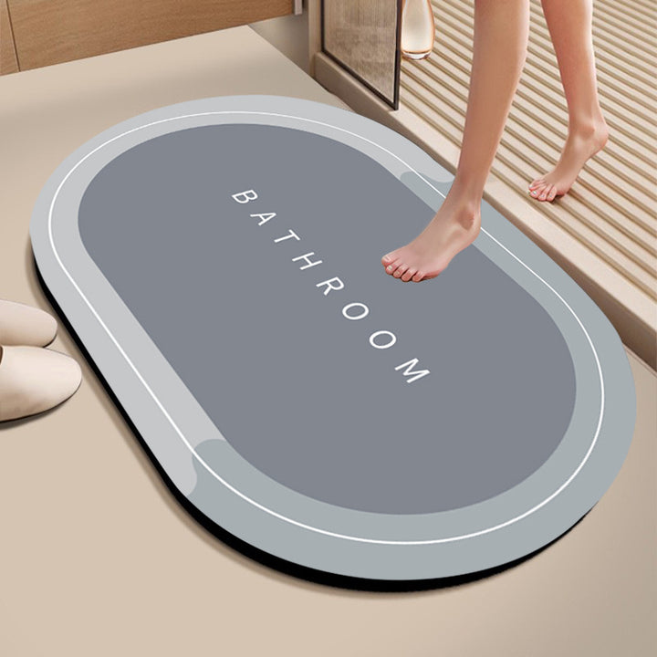 Elegant Floral Bathroom Mat Kalsten