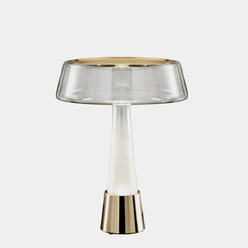 Stylish Glass Table Lamp with Integrated LED Lighting